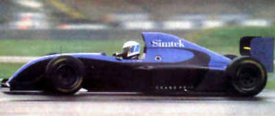 David Brabham testing Simtek S941 in Silverstone (pic from F1 Rejects)
