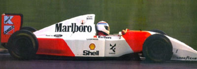 In 1994 Philippe Alliot became official test-driver of McLaren team (pic from Motorsports Almanac)