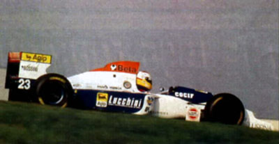 Luca Badoer in 1994 became Minardi's third pilot and official test-driver