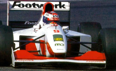 Jos Verstappen testing Footwork FA14 in the end of 1993 (pic from Motorsports Almanac)