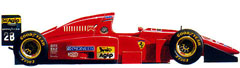 Ferrari 412T1B Ferrari F4B 94 V12 (pic from f1-legend)
